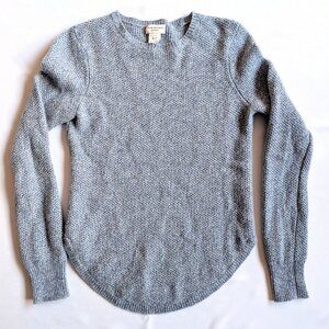 Club Monaco Rhona Cashmere Sweater Blue Long Sleeve Crewneck Pullover Size XS